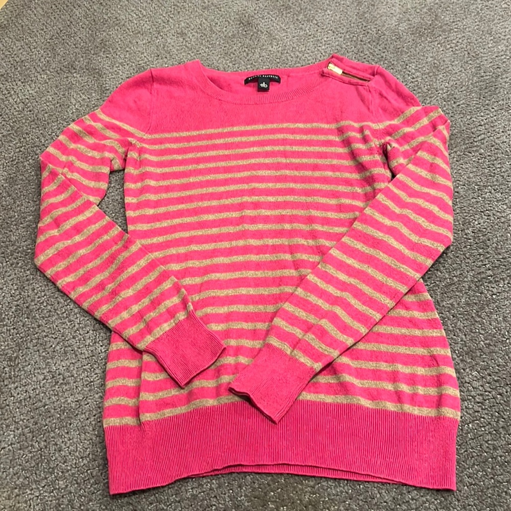 Banana Republic Pink + Tan Sweater